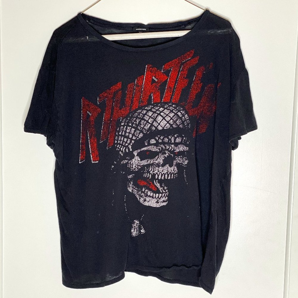 R13 Black Skull Short Sleeve Tee